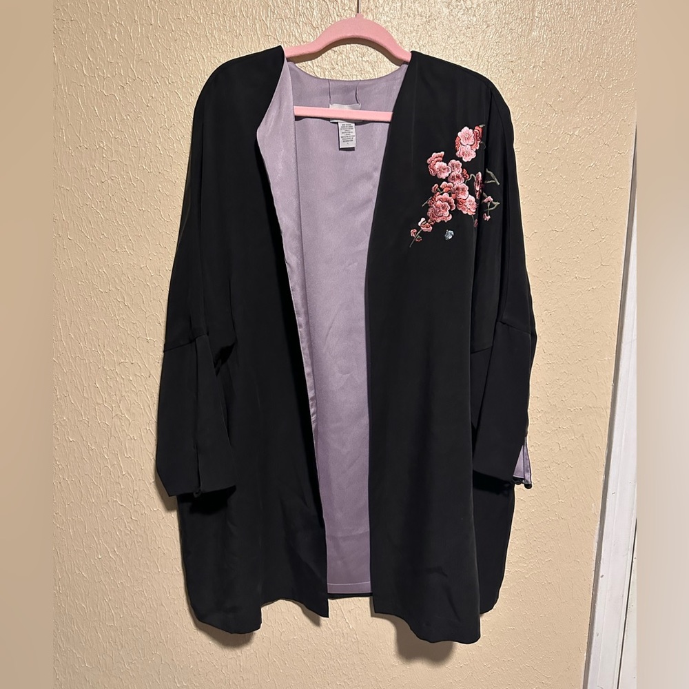 Soft Surroundings Kimono Jacket Embroidered Size Large‎